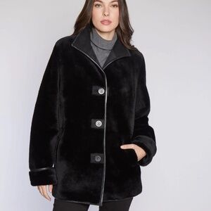 Women's Blue Duck shearling reversible coat